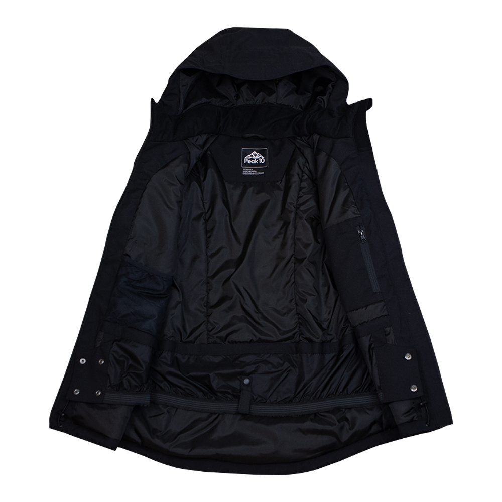 Womens Midnight Black Slopeside Ski Jacket