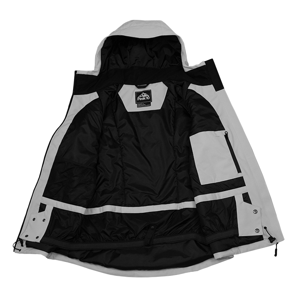 Mens Moon Gray Slopeside Ski Jacket