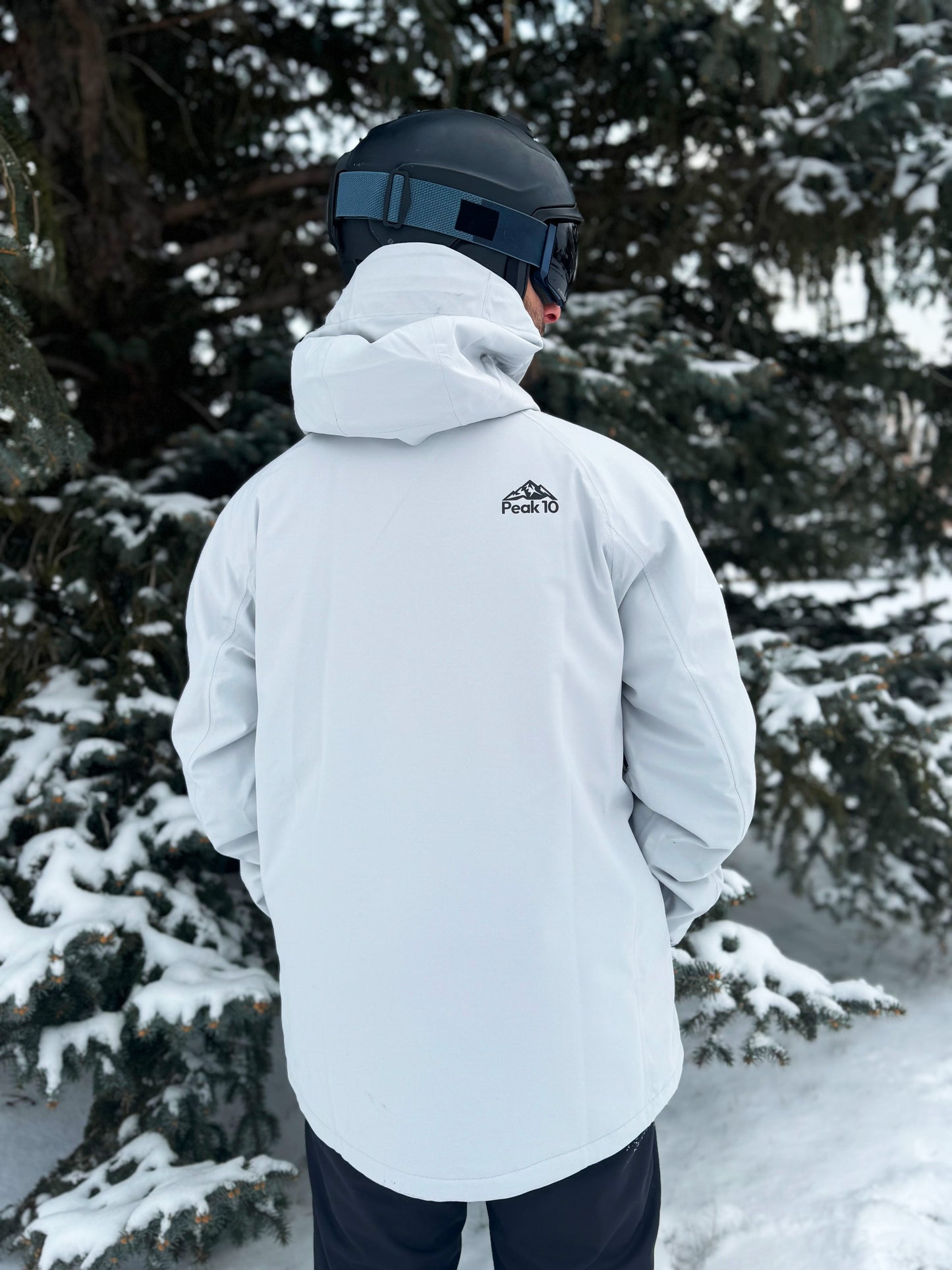 Mens Moon Gray Slopeside Ski Jacket