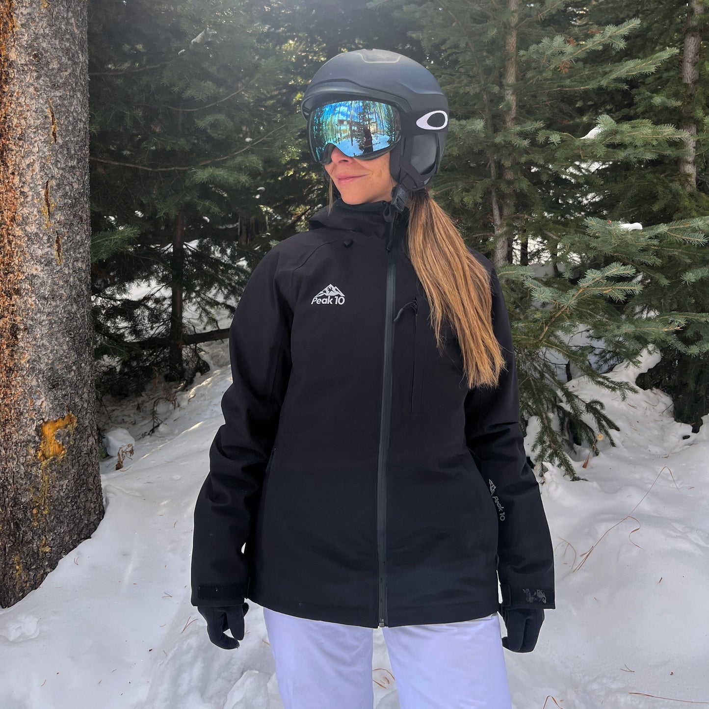 Womens Midnight Black Slopeside Ski Jacket