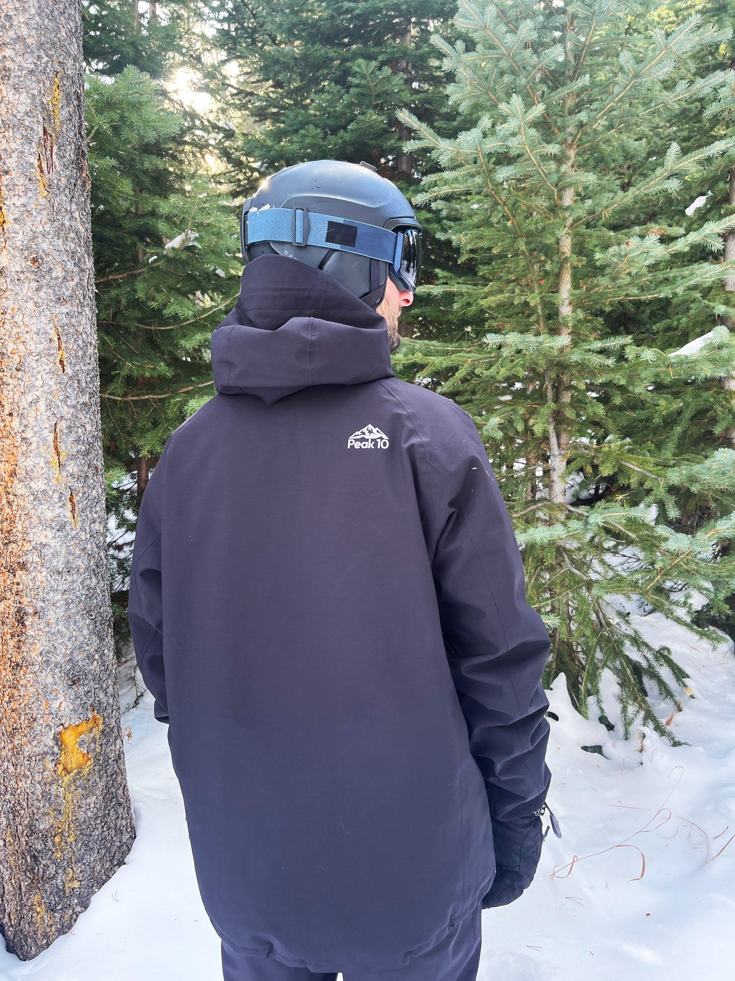 Mens Midnight Black Slopeside Ski Jacket
