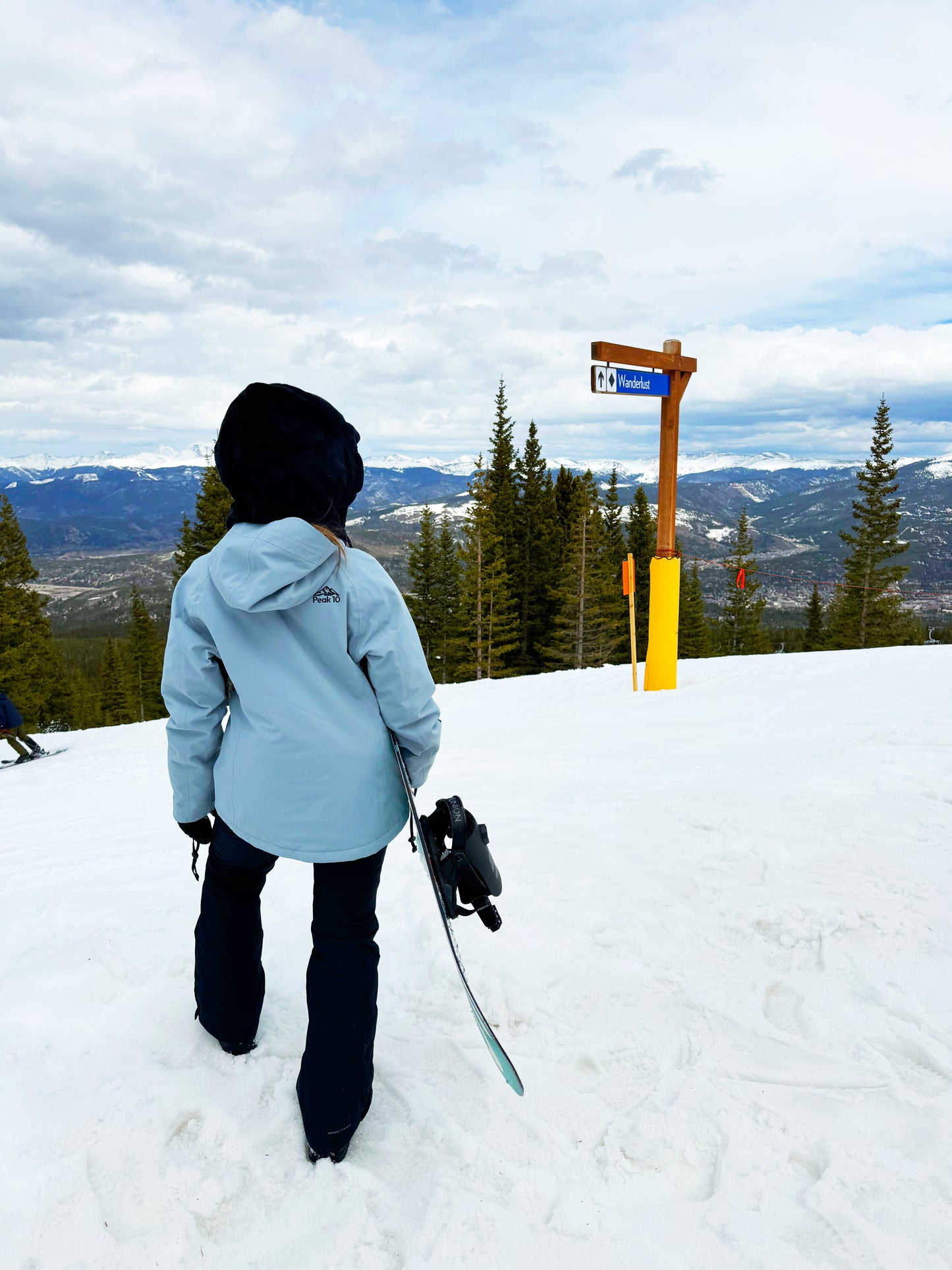 Womens Powder Blue Slopeside Ski Jacket